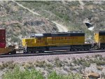 A UP Snoot Nosed SD40-2 Heads east up Cajon